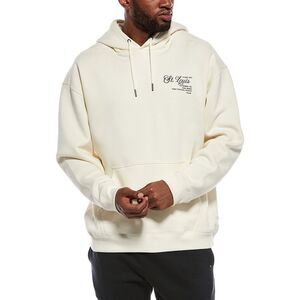The Normal Brand Mens  Normal Fleece Graphic Hoodie, Ivory